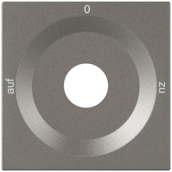 Plaque front.p.interrupteur rotatif magnésium AUF-0-ZU
