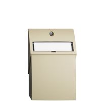 Kit de montage Edue F, avec capot de sortie droite, pour 2×Keystone, vanille