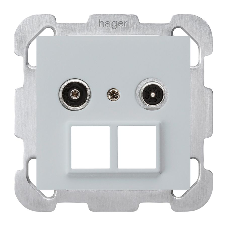 UP-Multimediadose kallysto R/TV Bauart B 19dB 2GHz hellgrau