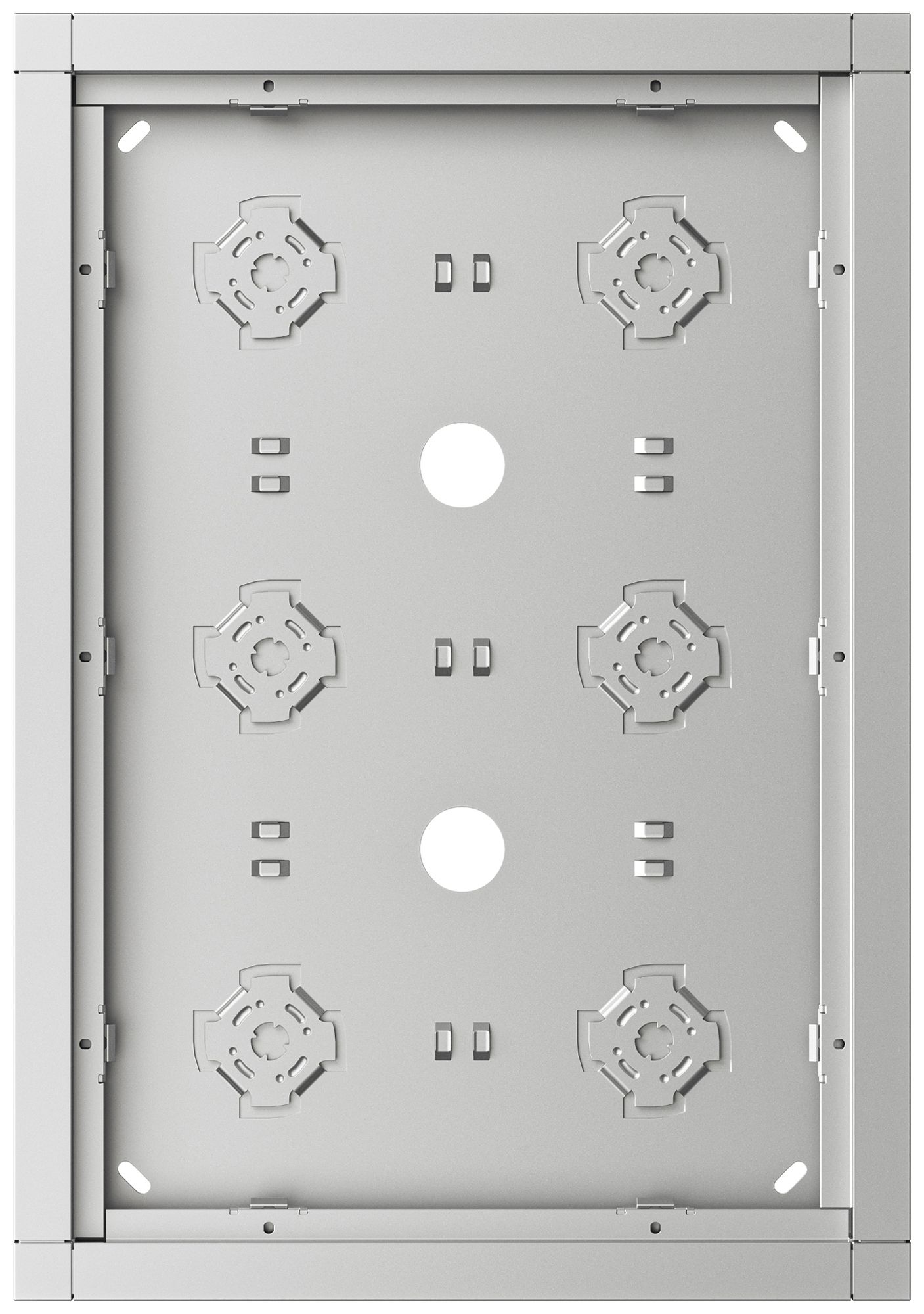 AP-Gehäuse Siedle 6× 232×332×36.5mm silber