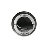 Frontset 0-Kochen-0-Waschen schwarz für Drehschalter FH