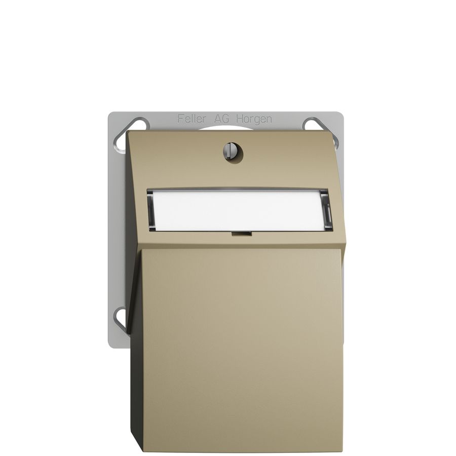 Kit de montage INC EDIZIOdue, avec capot de sortie droite, pour 2×RJ45, sand