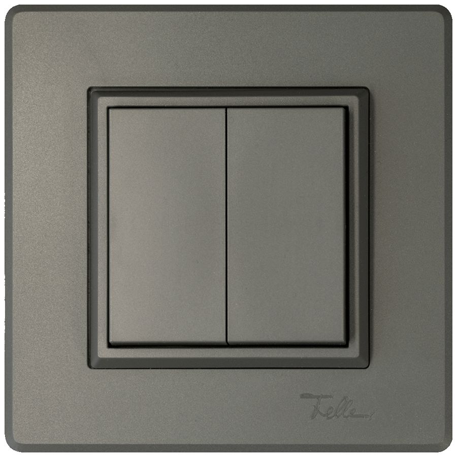 AP-Funktaster ALADIN EnOcean EDIZIO.liv 2K/2T batterielos dunkelgrau