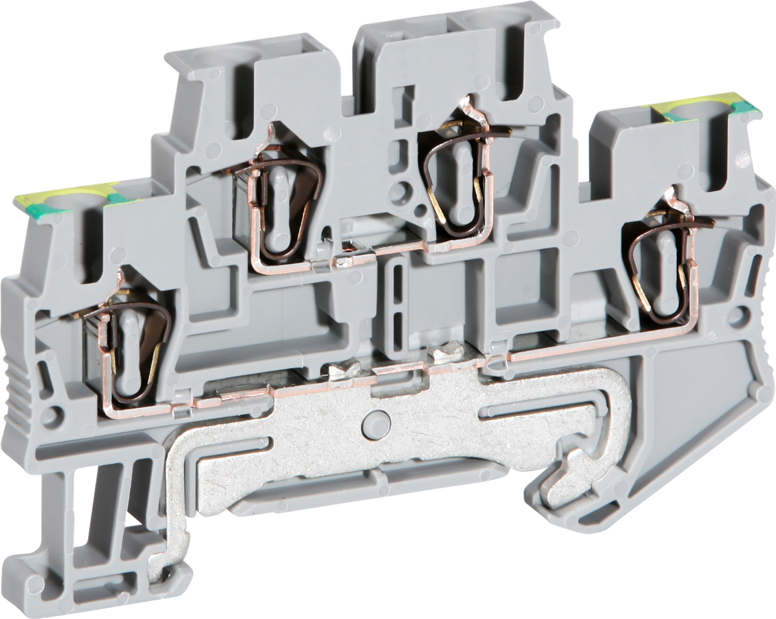 Borne de passage 0.08…4mm² gris 4mm² gris STTB 2.5-PE/L