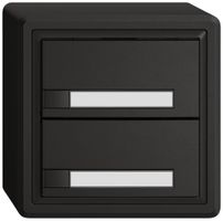 Pulsante universale AP EDIZIO.liv UNI SNAPFIX® s.LED 2× com.1T targ.ne