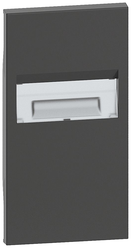 Abdeckung Living Now 2 Module für Stufenbeleuchtung schwarz