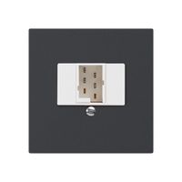 Insert pour prise de raccordement kallysto 1×TT83 noir