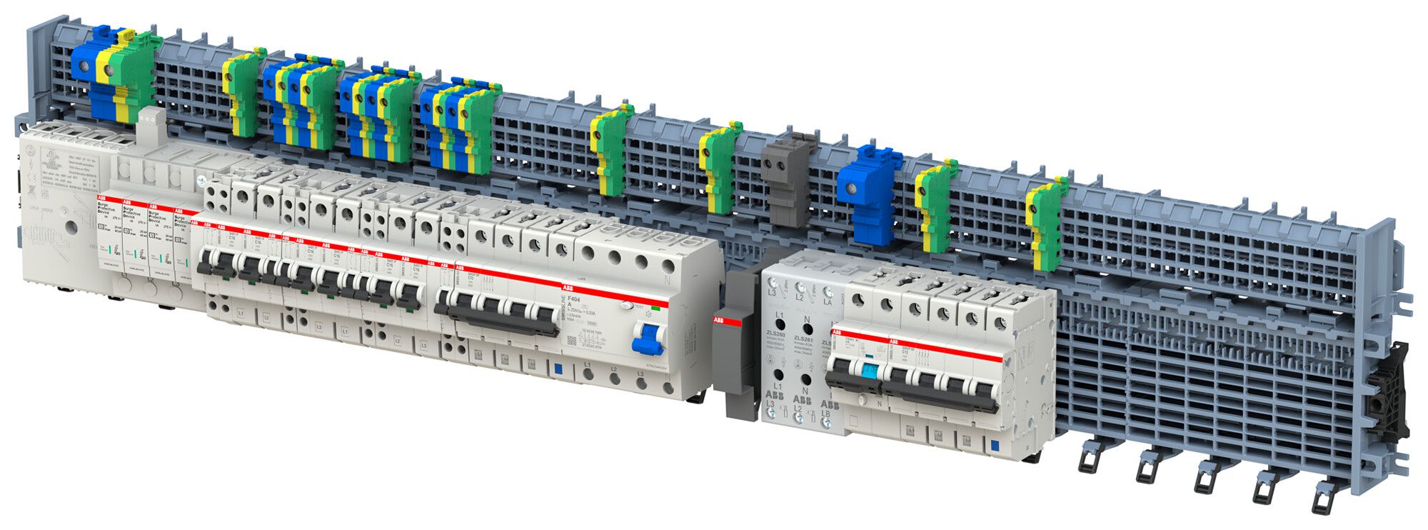 Socle à ficher ABB SMISSLINE TP 8 modules