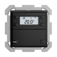 Pulsante RTH INC KNX 1×EDIZIOdue FM nero, con LED RGB