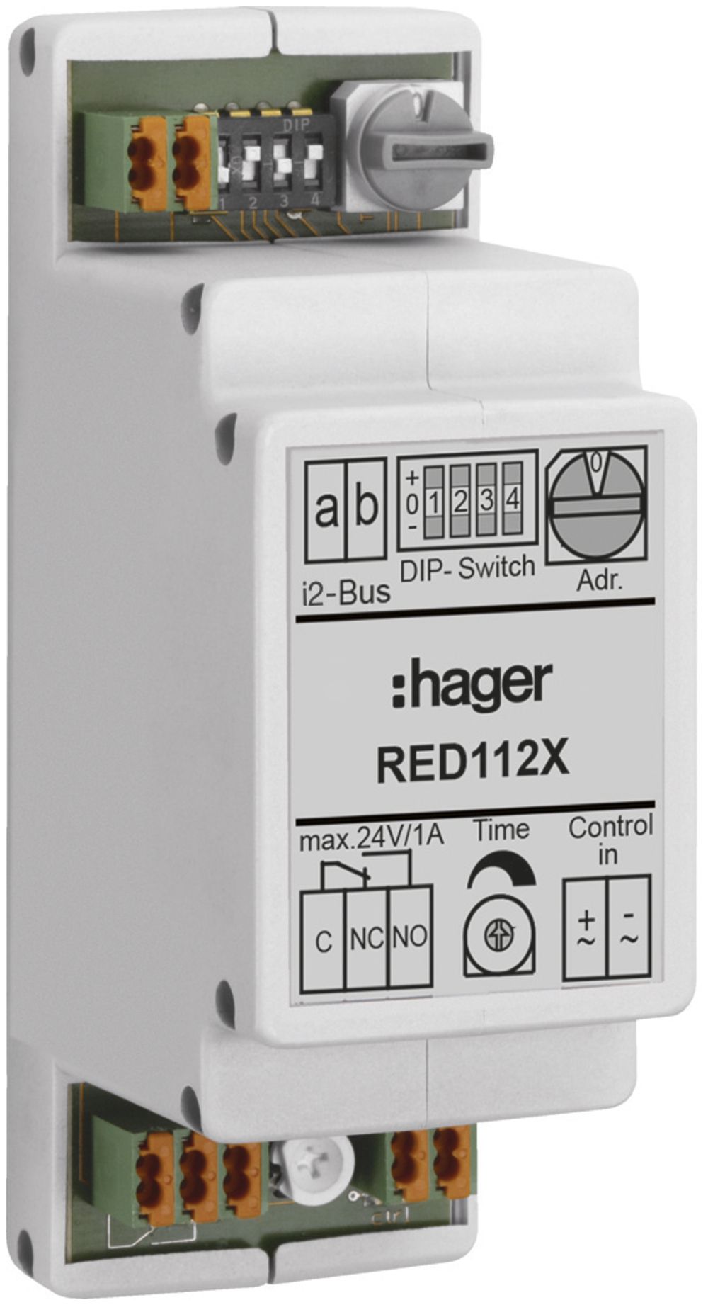 Relais de commutation AMD Hager 2-fils, pour interphone, audio-Bus simple