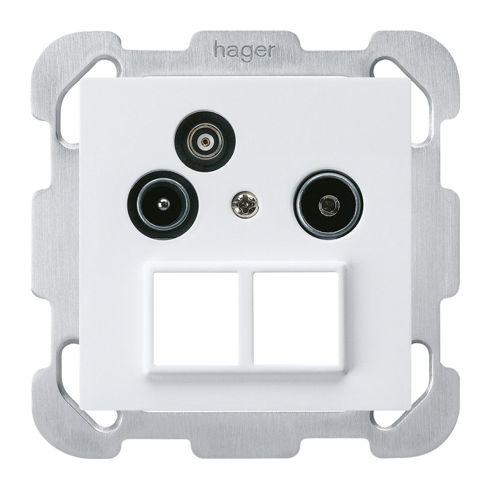 UP-Antennendose R/TV-Daten kallysto HMS B 2GHz 10.5db weiss