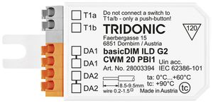 Taster-Interface Tridonic basicDIM ILD G2 CWM 20 PBI1