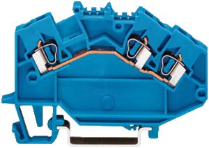 Durchgangsklemme WAGO 3L 2.5mm² blau