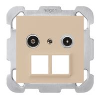 Prise multimédia ENC kallysto R/TV montage B 10.5dB 2GHz beige