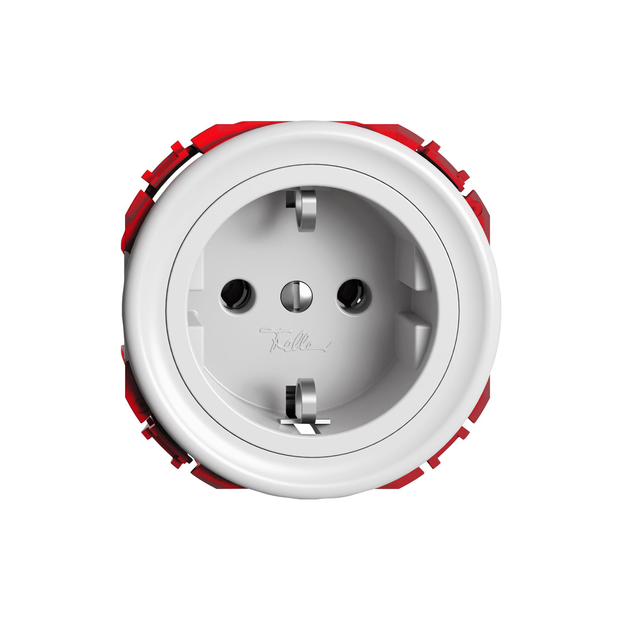 Steckdose STANDARDdue SNAPFIX® SCHUKO 16A 230V 60×60mm weiss