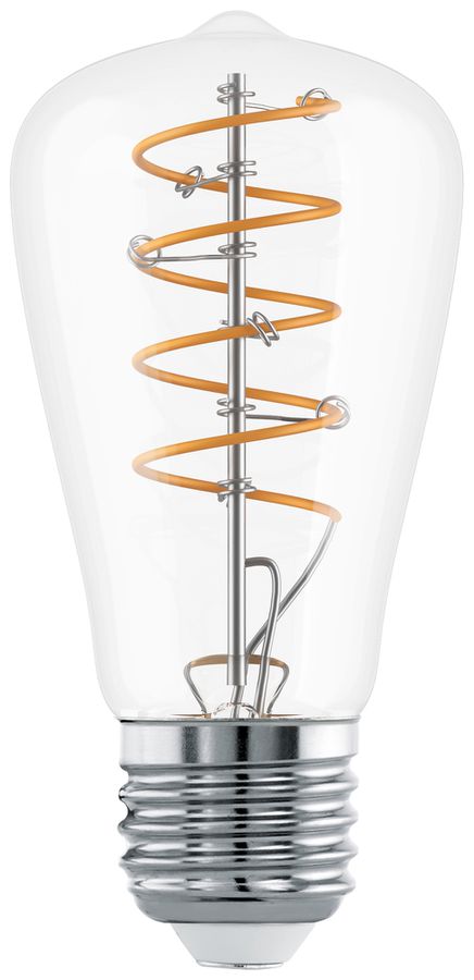 Lampe LED Eglo E27 7.3W 806lm 2700K 48×100mm ST48 clair 360°