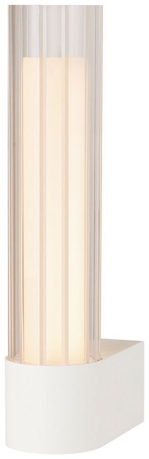 Applique LED SLV LYGANT single 8W 560lm 3000K IP44 326×75mm blanc