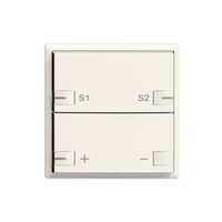 Tasto INC ZEP dimmer-scena 1c/2t con LED EDIZIOdue bianco