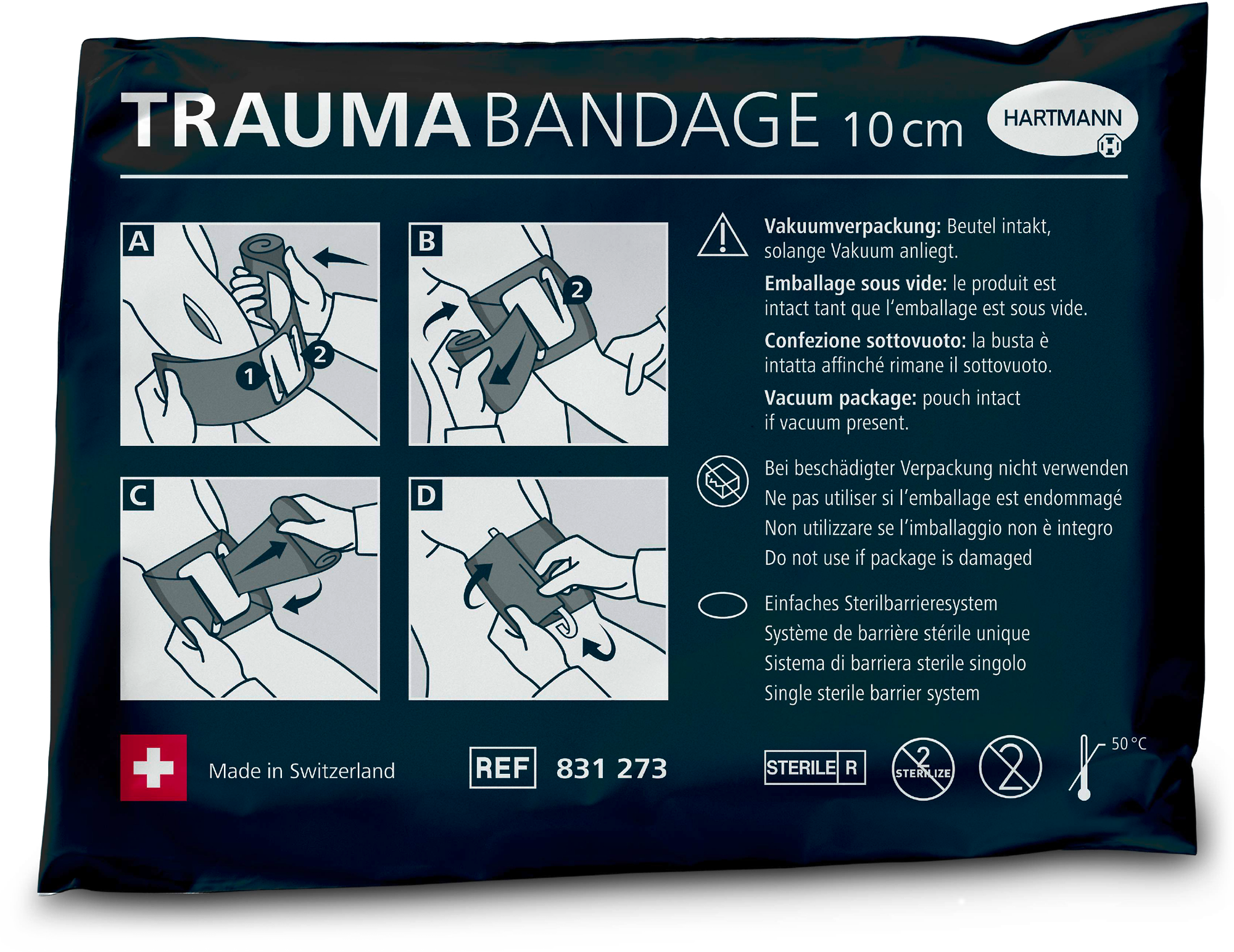 Trauma-Bandage 10cm x 5m