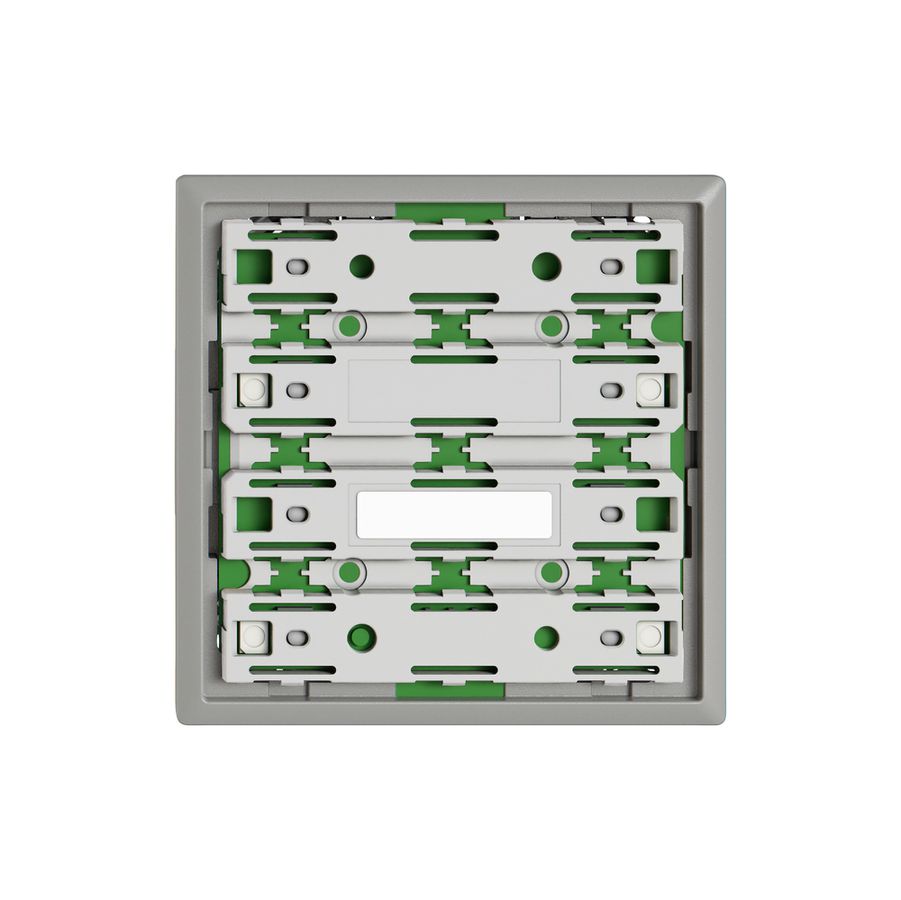 Plaque frontale EDIZIO.liv SNAPFIX® pour poussoirs UNI 3902-1 sans LED grc