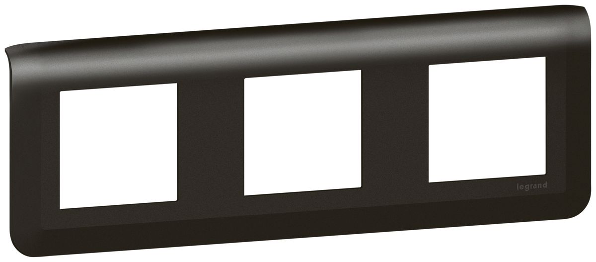 Abdeckrahmen MOS 3×2 Module horizontal schwarz matt