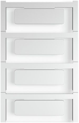 Marcatore per apparecchi Weidmüller MultiCard CC autoadesiva 15×49mm PA66 grigio