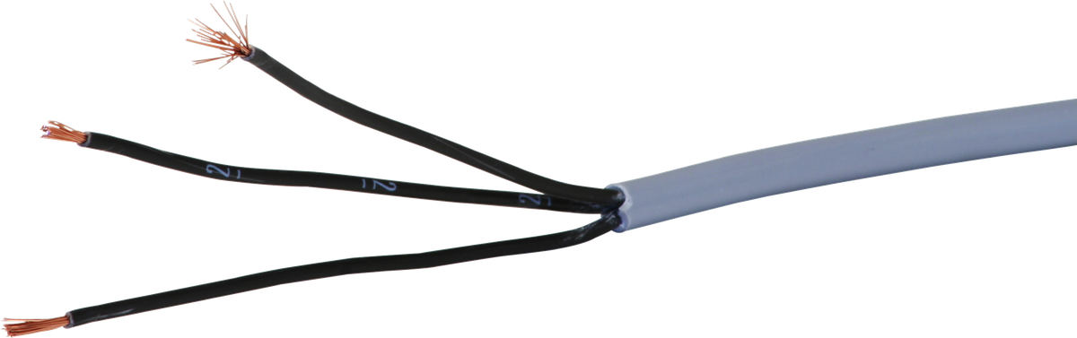 Câble de commande LiYY 3×1mm² numéroté gris