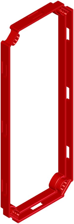 Aufsatzrahmen Crallo Leu Gr.III 7mm rot