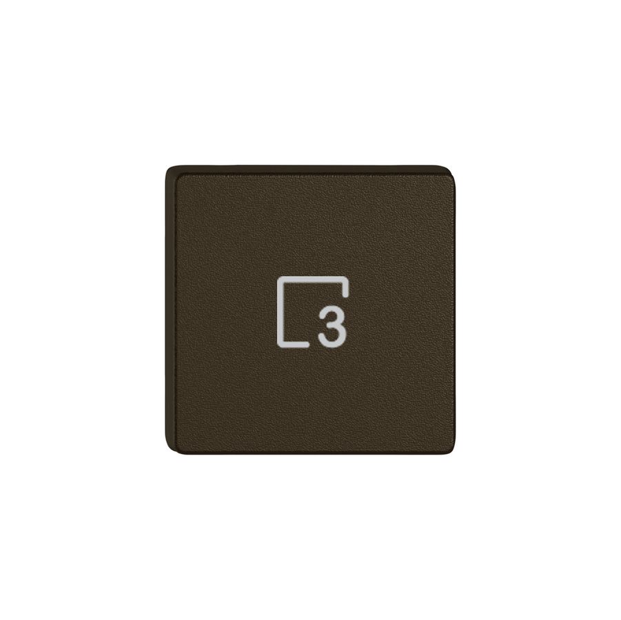 Taste 1/4 EDIZIO.liv Wiser mit SNAPFIX® mit Symbol Szene 3 br