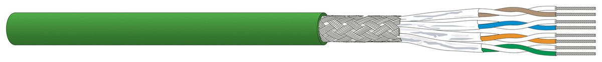 Datenkabel Dätwyler CU 7702 4P S/FTP Kat.7 AWG26 FRNC/LSZH Dca grün
