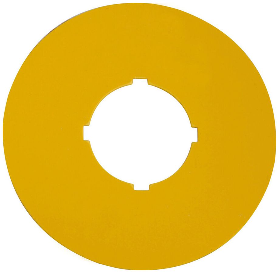 Targhetta per marcatura Eaton M22-XBK tondo Ø60×1mm giallo