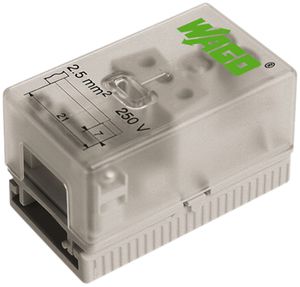 Module d'alimentation WAGO 3L 250V 24A 4kV câble plat 3×2.5mm²a.couple d.serrage