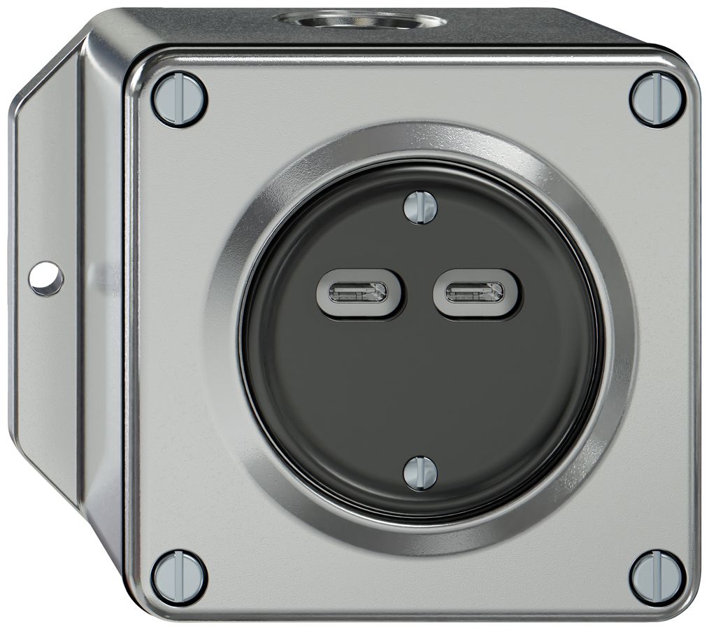 Prise de charge USB AP ELEMENT 2×USB-C 3600mA aluminium