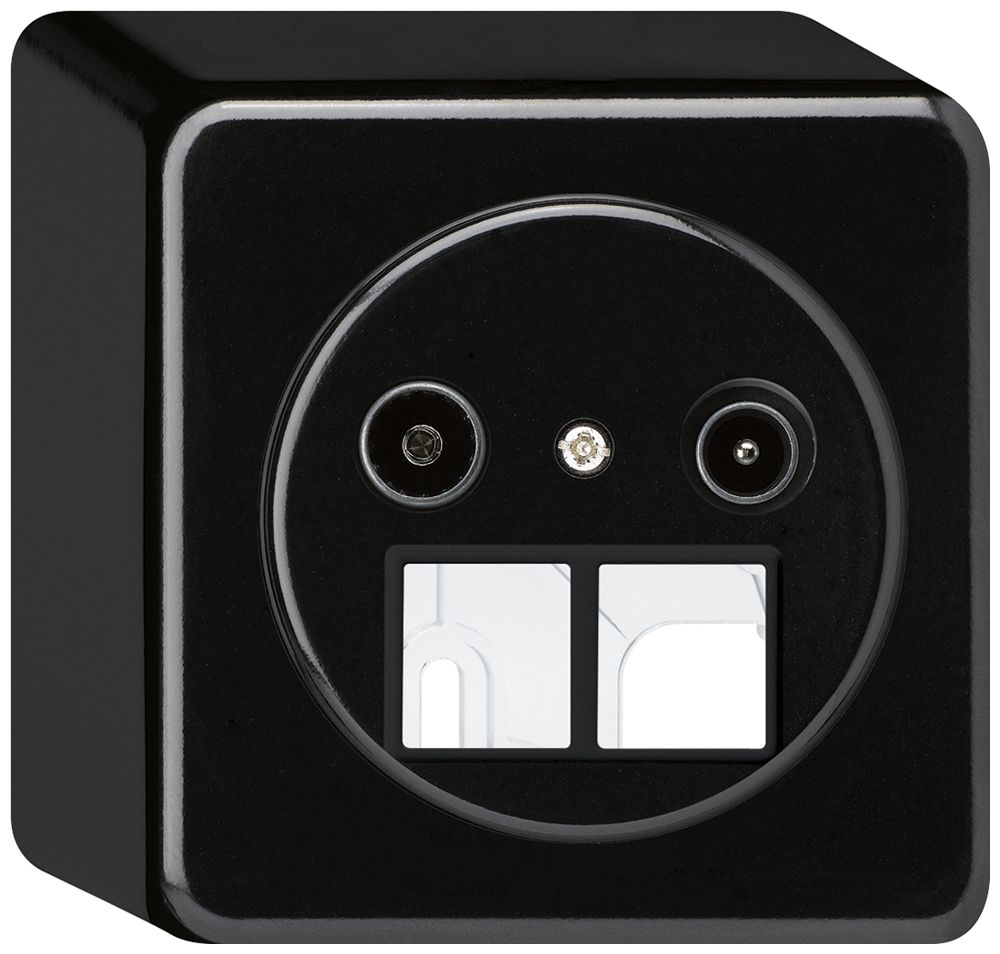 AP-Antennendose TV-R HMS basico 19dB schwarz