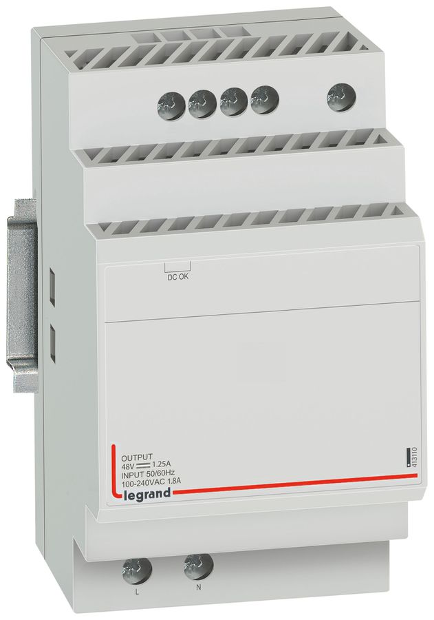 REG-Netzgerät Legrand 48VDC 60W 1.25A für PoE-Switch