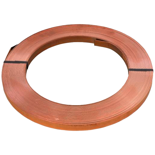 Cu-Band weich roh gewalzt, 3×40mm, Rolle ca.28m/30kg