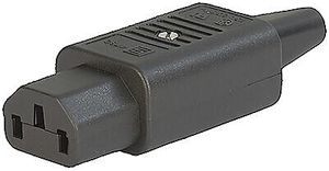 Prise d'appareils T113 C13 noir, type 4782 70°C