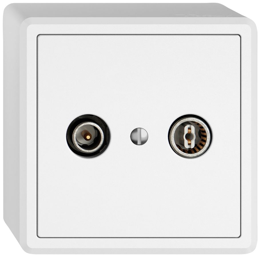 Prise antenne AP TV-R EDIZIO.liv SNAPFIX® prise de passage 11dB bc