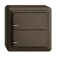 Poussoir KNX RGB AP EDUE, 250mW, a.LED RGB, 2×poussoir, comm.1×touche, cof