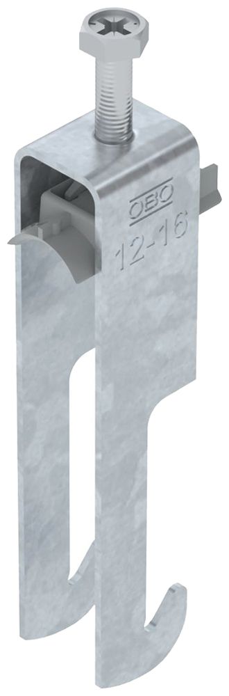 Fixation rapide BET 2056 pied à W mat.synthétique 12…16mm 2×câble acier Zn-ch-im