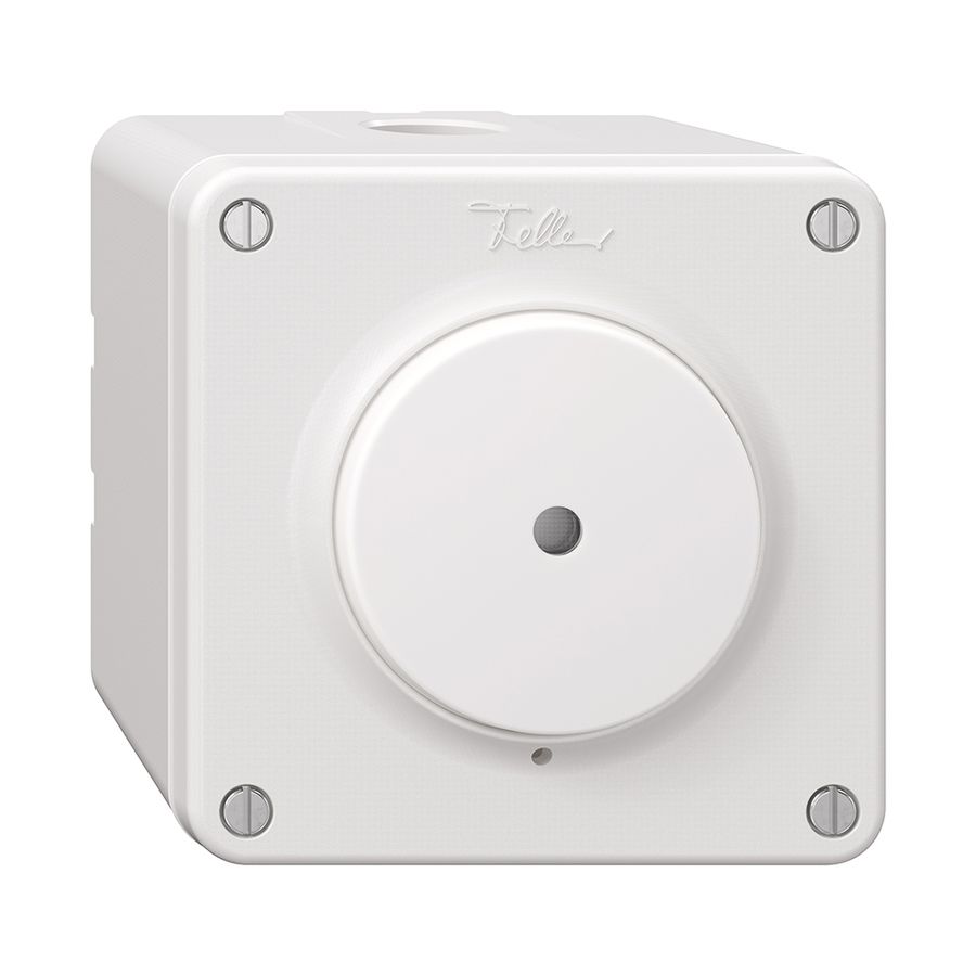 NAP-Leucht-Druckschalter NEVO m.Frontlinse LED gelb, S3/1L, ws, m.weisser Membr.