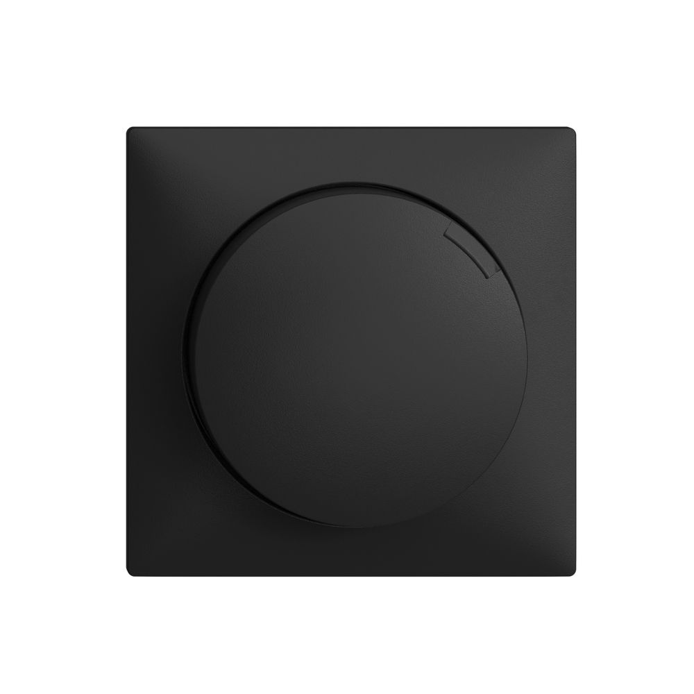 Frontset EDIZIOdue zu Drehdimmer schwarz