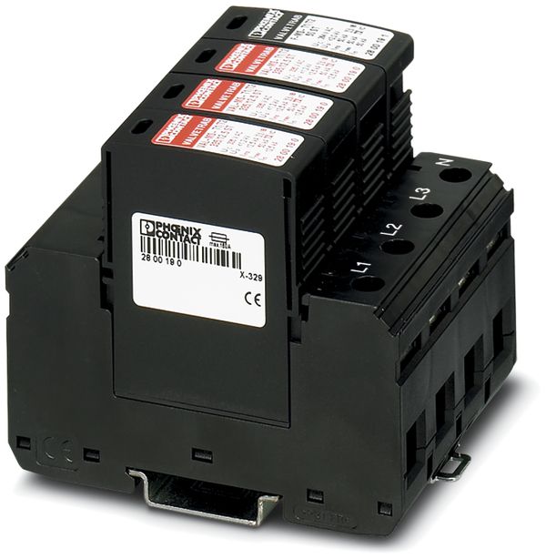 Blitzstromableiter Phoenix Contact 3L/N/PE 3+1 Typ 1+2