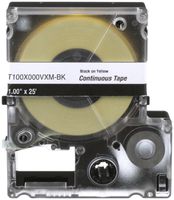 Cassette d'étiquettes Panduit MP, bande continue, 24×7000mm noir sur jaune