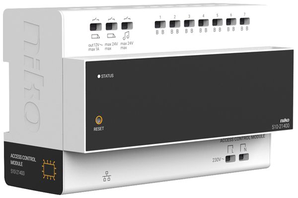REG-Zugangskontrollmodul Niko, 2-Draht, 230V/24V, 8TE