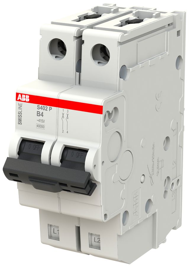 Leitungsschutzschalter SMISSLINE TP, 2L, B, 4A, 40kA