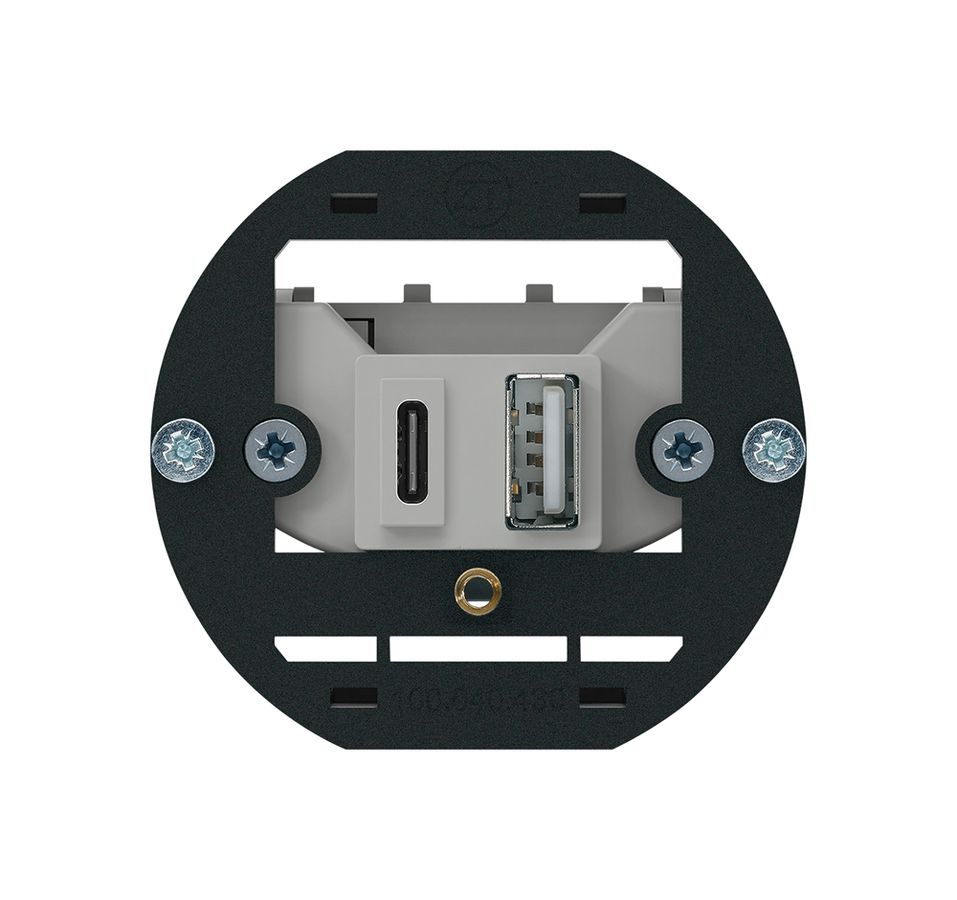 Intérieur pour prise de charge USB Hager 18W PD 1×type A 1×type C