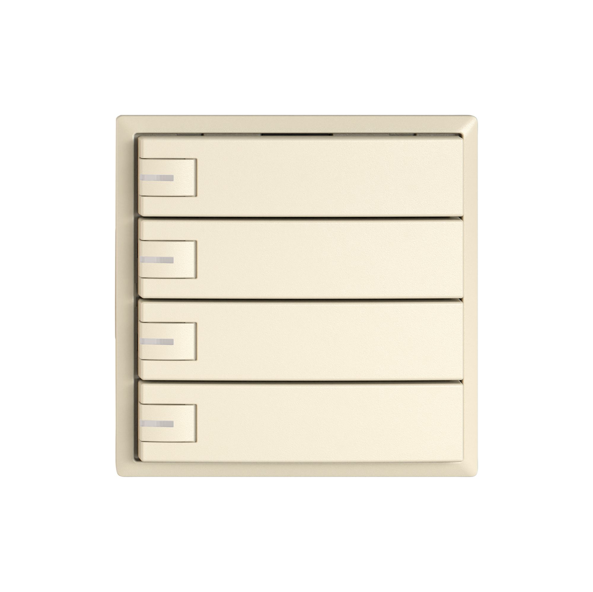 Pulsante KNX RGB EDIZIO.liv SNAPFIX® sensore temp.RGB-LED 4× com.1T cr