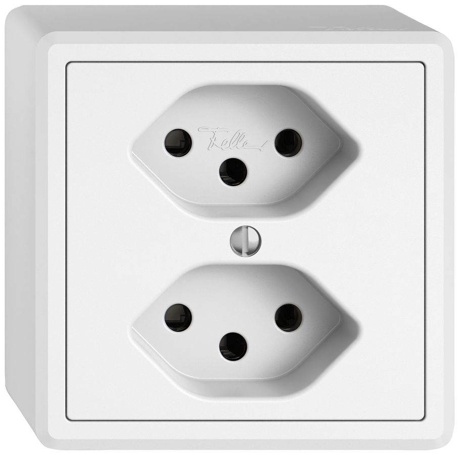 Presa AP EDIZIO.liv SNAPFIX® 2×T13 bi