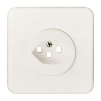 Kit front. INC FH 1×T23 bianco, per presa con morsetti innest.